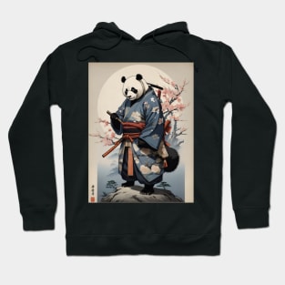 Samurai panda in ancient japan Hoodie